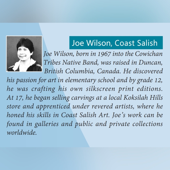 Cotton Kitchen Wolf & Moon Indigenous Design by Joe Wilson, Coast Salish - Picture 5 of 5